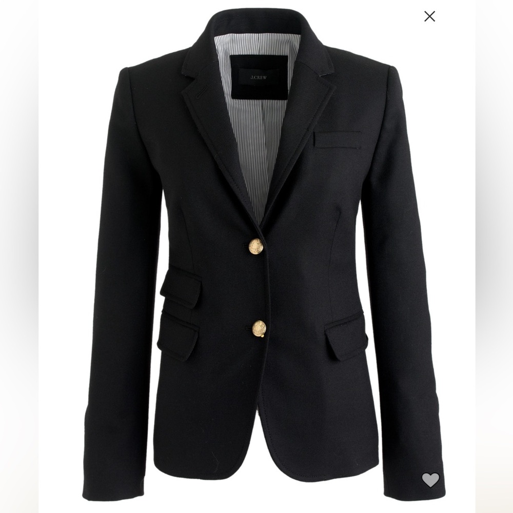 J.Crew Black Schoolboy Blazer